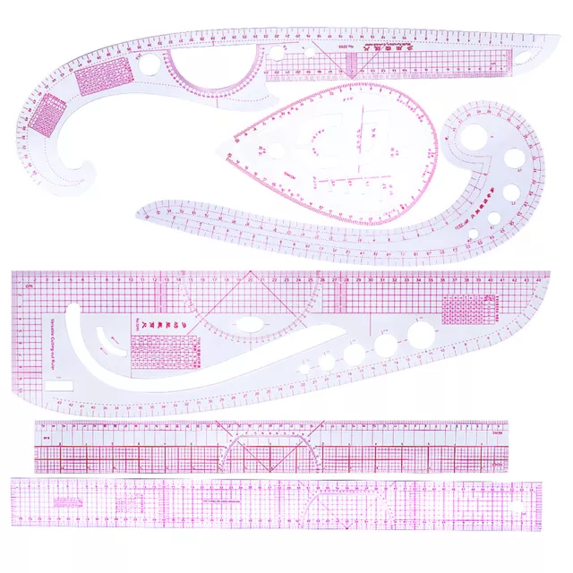 6pcs / set zeichnen gerade & kurve nähen kleidung herrscher für schneider