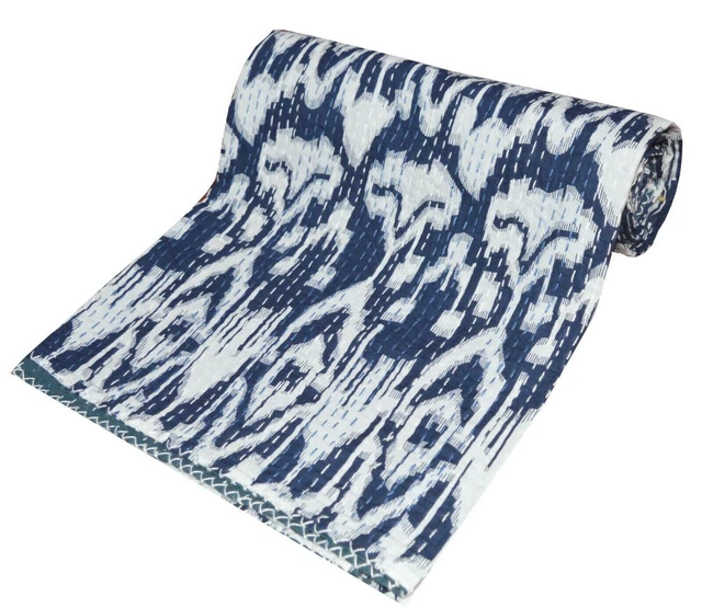 Colcha india Kantha colcha algodón manta ropa de cama Gudari