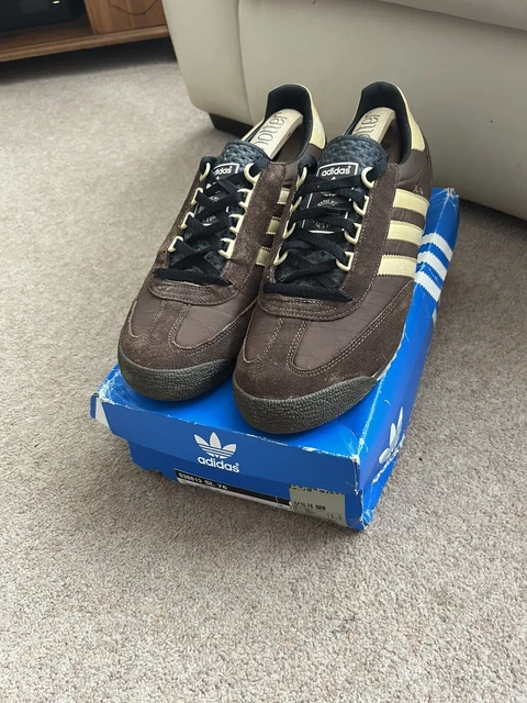 MEN'S VINTAGE 2004 Brown & Yellow Adidas SL76 Olympic Village Access  Trainers 10 75.00 - PicClick UK