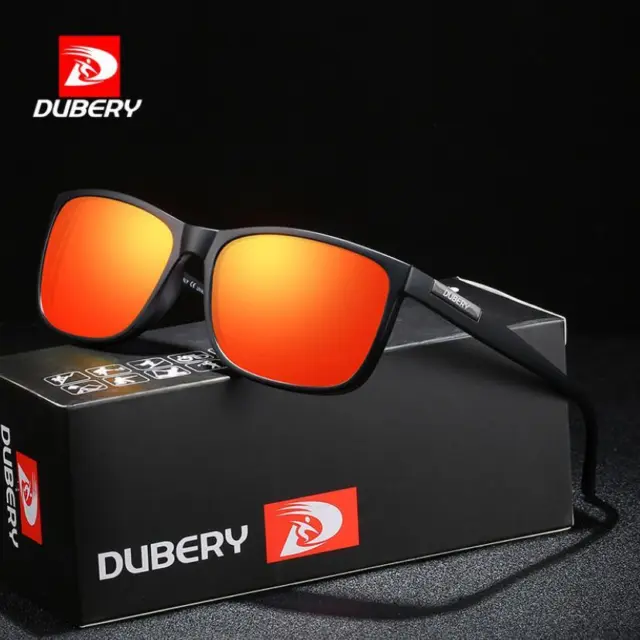 DUBERY Men Women Polarized Sport Square Sunglasses Driving Cycling Glasses Hot