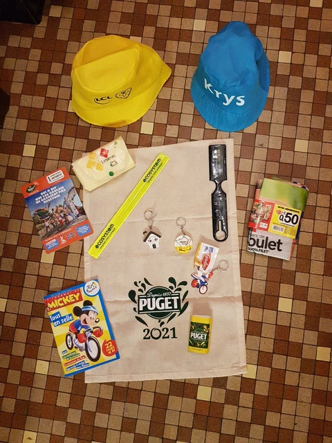 GROS LOT D Objets Differents Tour De France Cyclisme De La Caravane Publicitaire EUR 39,00 - FR