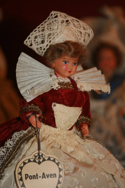 Poupée Ancienne Atelier LE MINOR PONT AVEN, 40 Cm, Avec Boîte D'origine
