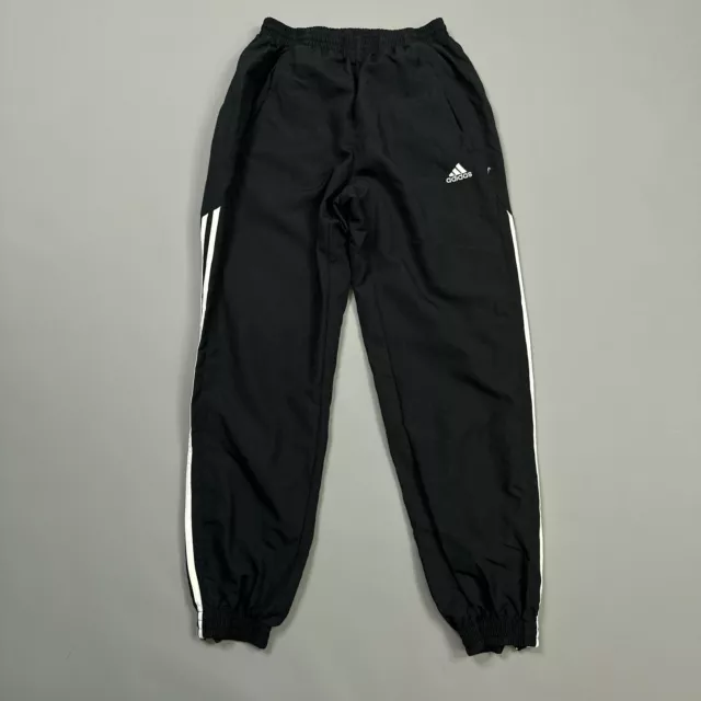 Tuta Adidas Pantaloni M Uomo Tasche Nere Polsini Vita Elastica 3 Righe