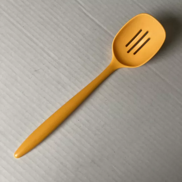 VINTAGE ROSTI MADE IN DENMARK YELLOW  Serving slotted Spoon Melamine 2532