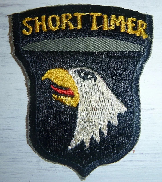 PATCH SHORT TIMER 101st AIRBORNE DIVISION Paratrooper Vietnam