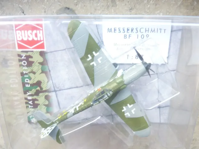 BUSCH 25050 H0 Messerschmitt Bf 109 G6 »Erich Hartmann« NEU in OVP