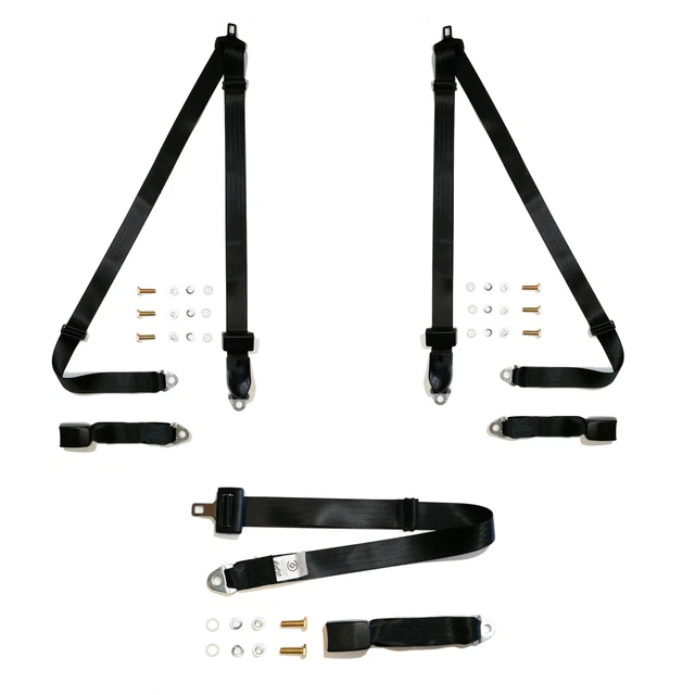 Rear Seat Belt Kit For Mazda RX3 1972–1973 – 2-Door Coupe & 5-Door Wagon