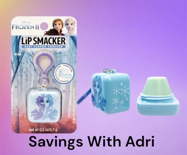 Disney Lip Smacker Cube Lip Balm Key chain  Frozen II Elsa