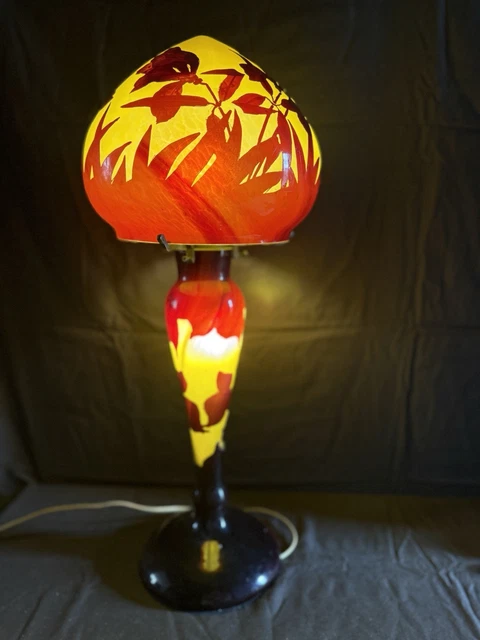Lampe pate de verre gallé dans éclairages et lampes art nouveau