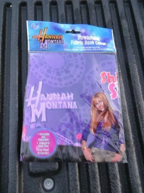 Miley Cyrus Disney Hannah Montana Stretchable Fabric Book Cover NEW
