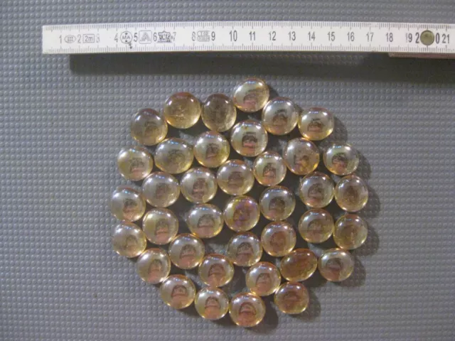 38 x  Glassteine Mosaiksteine Deko ca. 16-20 mm