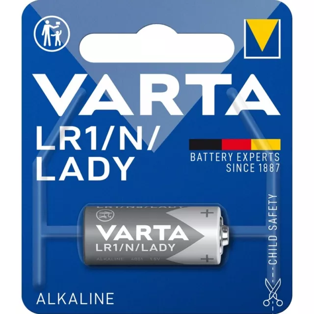 LR1 Lady N 4001 MN9100 Batterie 850mAh  ø12x29mm von VARTA Type 4901