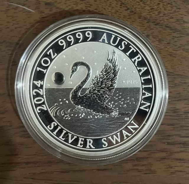 2024 Perth Mint Australian Silver Swan 1oz 9999 Fine Silver Bullion Coin