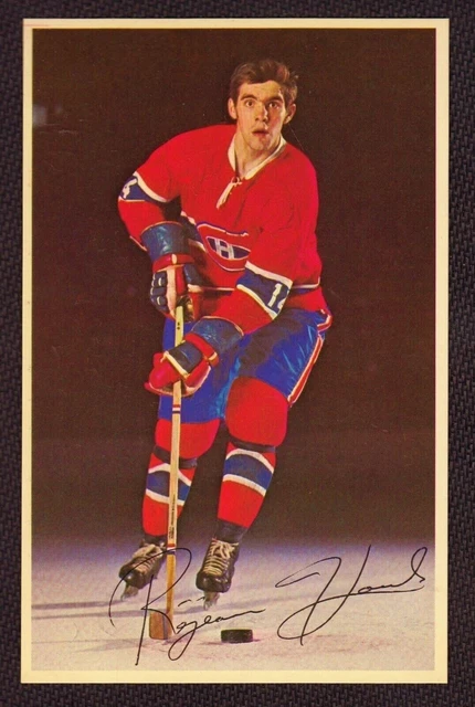 REJEAN HOULE 1969-71 Montreal Canadiens Team Issue Postcard EX