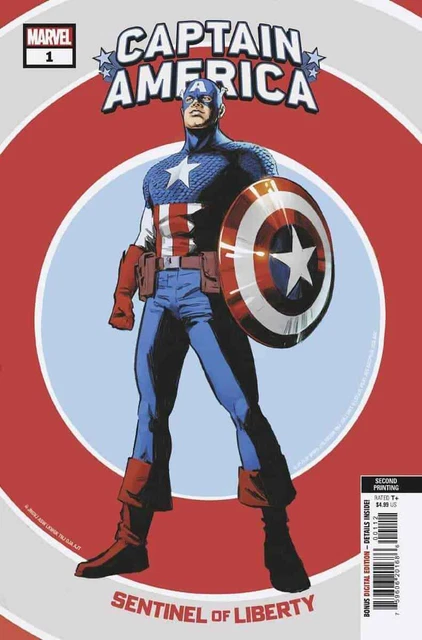 CAPTAIN AMERICA SENTINEL OF LIBERTY #1 2ND PTG CARNERO VAR Marvel Comics NB