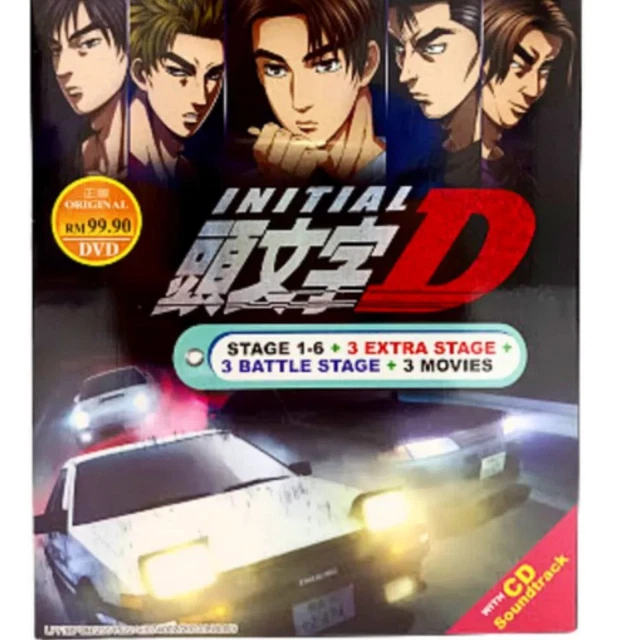 ANIME DVD INITIAL D COMPLETE SET Stage 1-6 +3 Movie+3 Extra Stage+3 ...