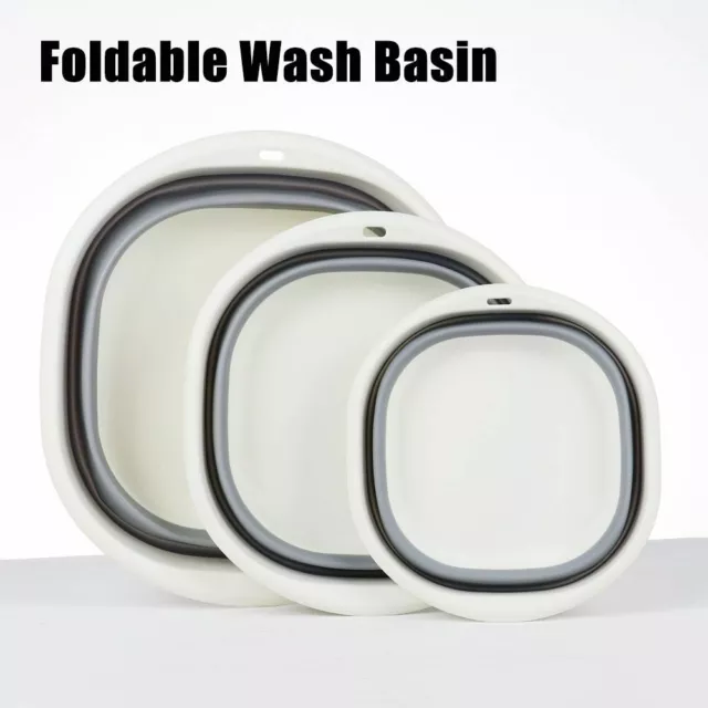 Collapsible Wash Basin Picnic Cleaning Tool Washing Up Bowl Foldable Washbasin