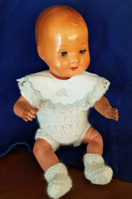 Tête de Bleuette JUMEAU Métis yeux marrons. T45 | T45-Jumeaumetis