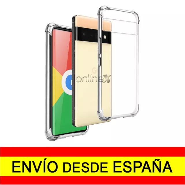 Funda Silicona Antishock para GOOGLE PIXEL 7 Reforzada Transparente a5417