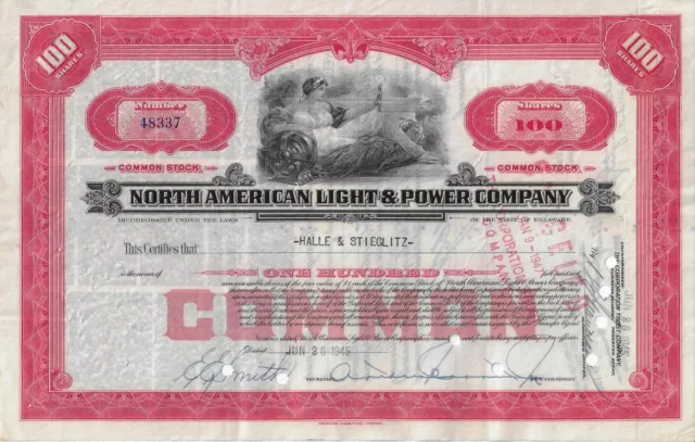 North American Light & Power Company, 1940er Jahre