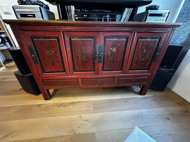 Kommode Sideboard Schrank Möbel Vintage orientalisch chinesisch asiatisch shabby
