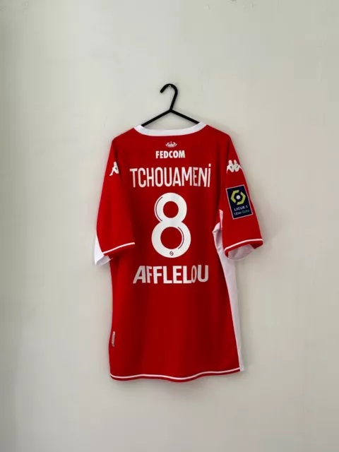 AS Monaco Home Shirt 2021/2022 Tchouameni 8 (XL) NWOT