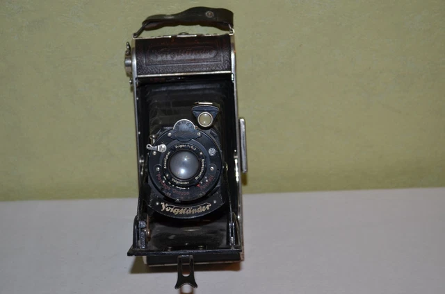 RARE : APPAREIL photo à soufflet Voigtlander INOS II objectif Skopar 4