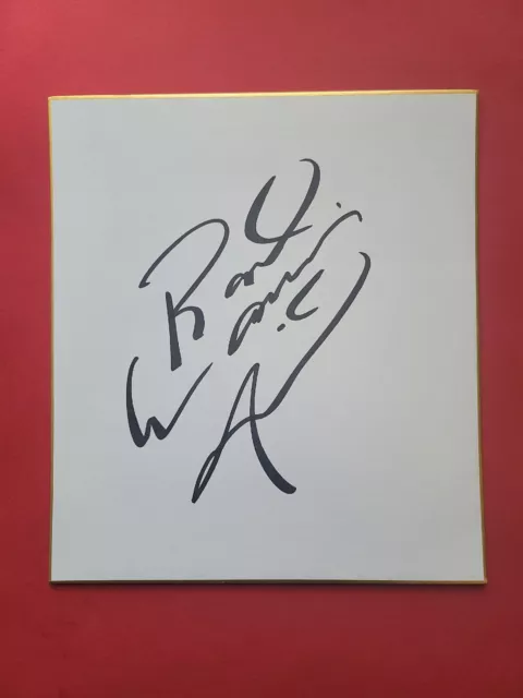 Road Warrior Animal Hand Signed Shikishi Board Autographed WWF Legion Of Doom
