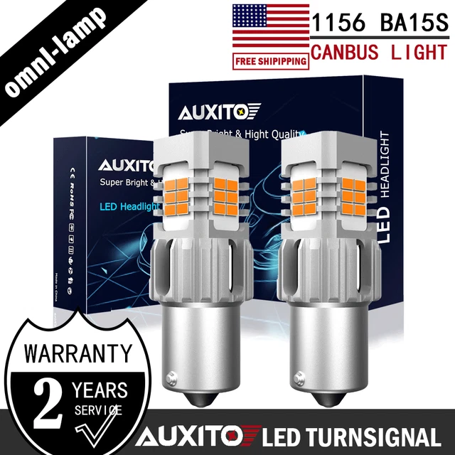 CANBUS Amber Yellow 1156 BA15S 1141 1003 P21W Turn Signal Parking LED Light Bulb