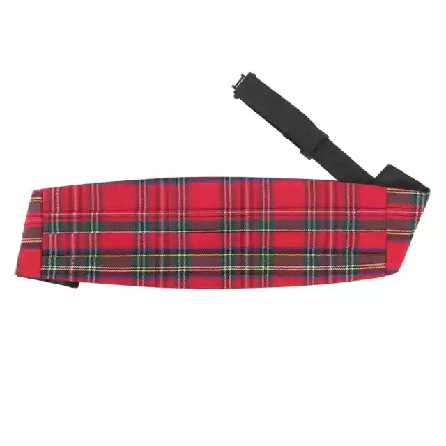 Red Royal Stewart Woven Tartan Plaid Adjustable Boys 7-12 yrs Cummerbund by DQT