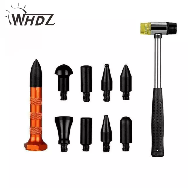 WHDZ 9 pcs Car Dent Repair Hammer Metal Heads Kits Paintless Auto Body Tools