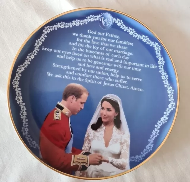 THE ROYAL FAMILY Prince William and Kate A Wedding Prayer commemorative ...