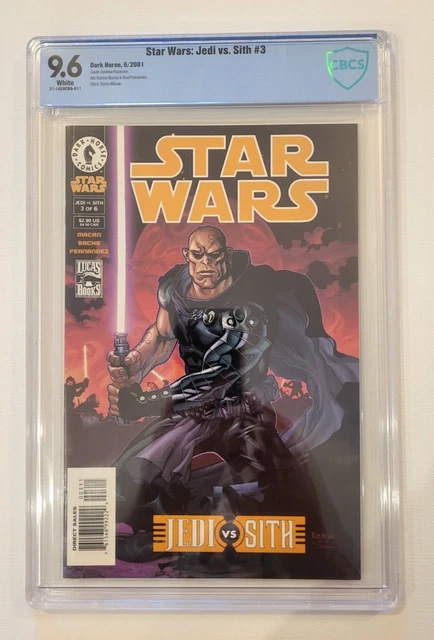 2001 Dark Horse Comics Star Wars Jedi Vs Sith #3 CBCS 9.6 1st Darth Bane Cover