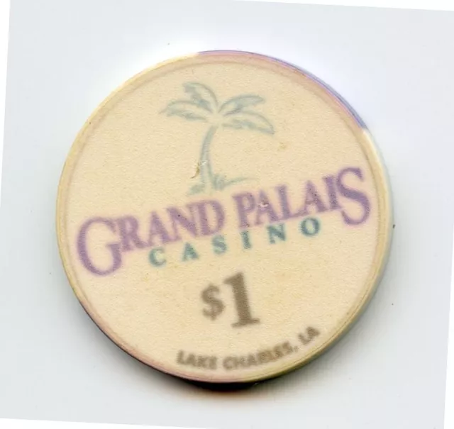 1.00 Chip from the Grand Palais Casino Lake Charles Louisiana