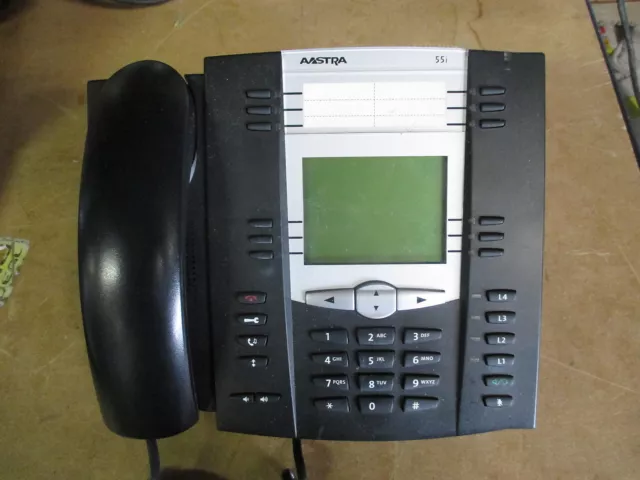 Aastra 55i (6755i) VOIP Telefoon Telephone Phone Handset 4-lines PoE Black Zwart
