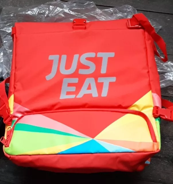 Large Just Eat Thermal Food Delivery Rucksack Backpack Bike Bag-New.