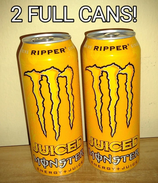 RARE! MONSTER ENERGY DRINK JUICE RIPPER 2X FULL UNOPENED 500mL Cans