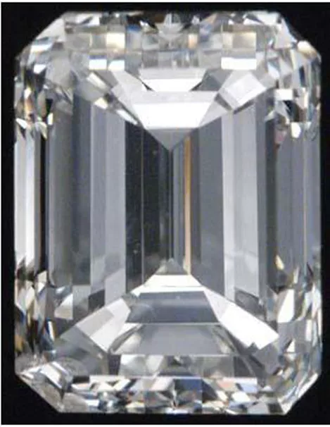 1,25 Ct Taille Émeraude Vintage Russe Qualité C Z Imitation Moissanite