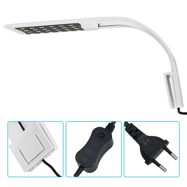 24LEDs Acuario Acuario Iluminación Linterna Lámpara de sujeción Luz