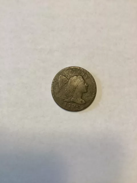 Moneda de centavo grande 1795 cabello suelto de Estados Unidos