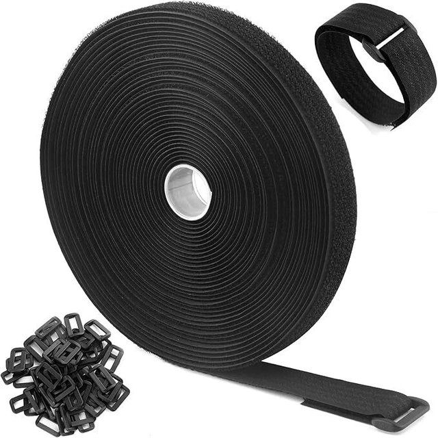 Lumonic Klettbinder 10er Pack - 40 Cm Lang, 3 Cm Breit - Wiederverwendbare Kabelbinder Für Ordnung & Befestigung