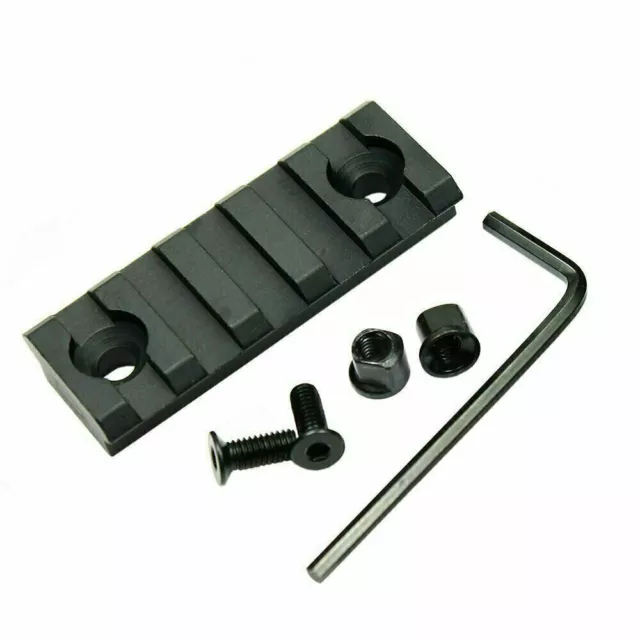 2 PCS Keymod 5 Slot Picatinny / Weaver Rail Haindgaurd 2 Inch Section Aluminum 2