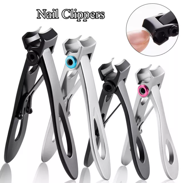 Stainless Steel Nail Clipper Finger Toe Cutter Trimmer & File Manicure Pedicure^