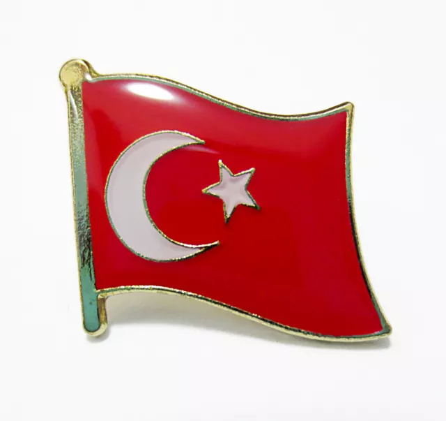 Turkey National Flag Metal Lapel Pin Flag Pin