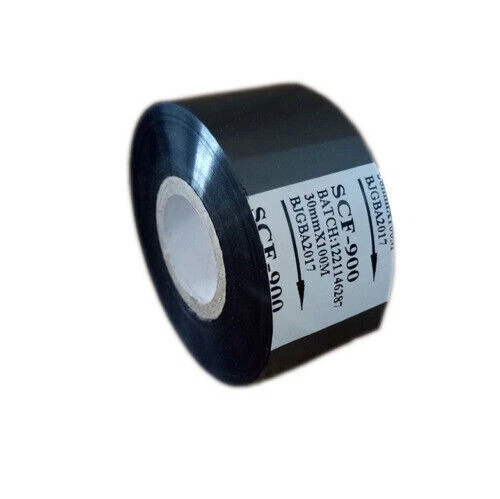 5 rollos SCF900 Cintas de transferencia térmica color negro 30 mm*100 m para máquina de codificación