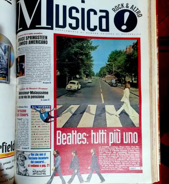 MUSICA ROCK e ALTRO ANNO '95 BEATLES QUEEN STONES LITFIBA LIGABUE U2 ZAPPA PUNK