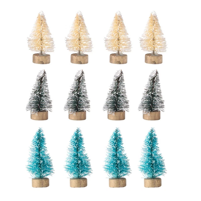 12 Pcs Dollhouse Decor Christmas Micro Landscape Ornament Small Christmas