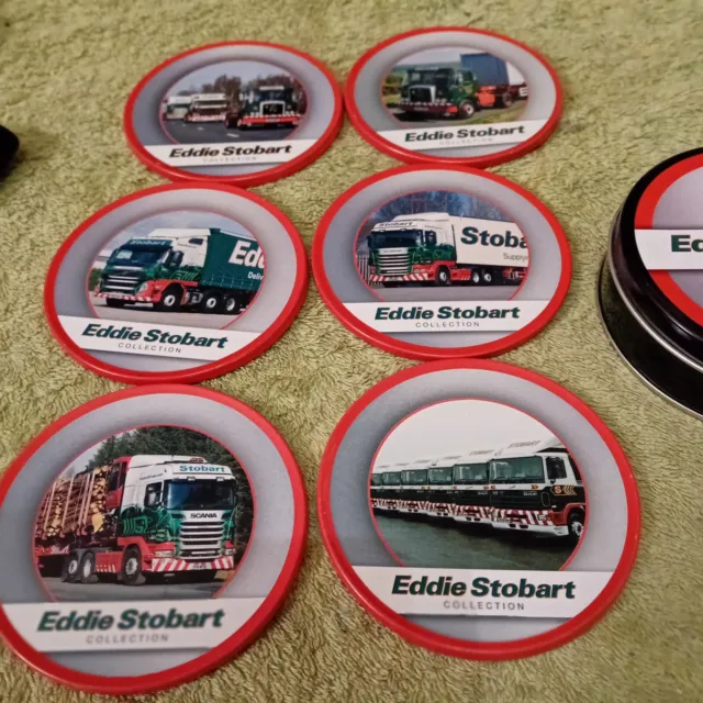 EDIZIONI ATLAS, Eddie Stobart Trucks SEI sottobicchieri Drinks in una lattina Inutilizzati