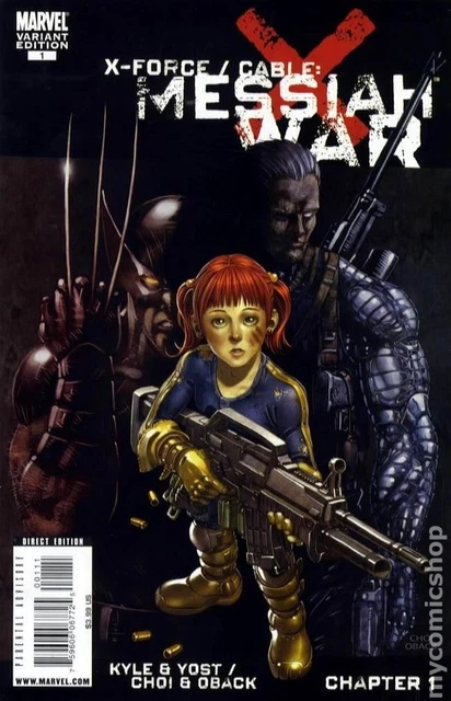 X-Force Cable Messiah War 1B CHOI Variant FN 2009 Stock Image