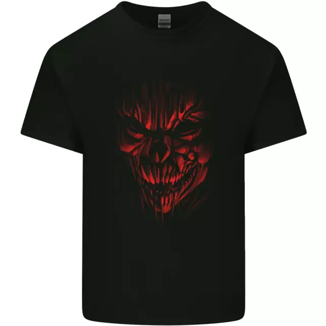 Demon Skull Devil Satan Grim Reaper Gothic Mens Cotton T-Shirt Tee Top